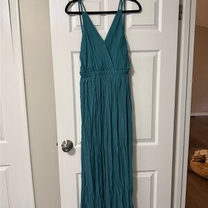 Chic Teal Maxi Dress